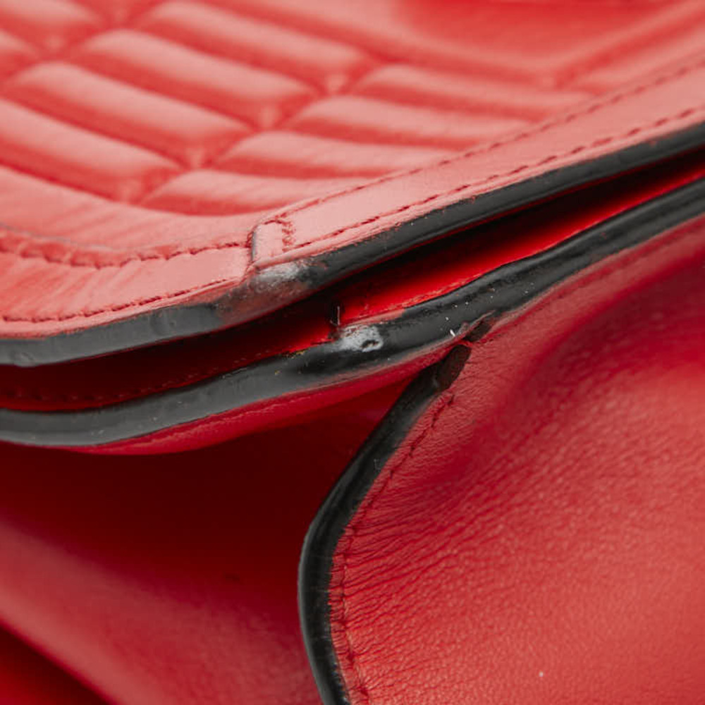 Loewe Barcelona Crossbody Shoulder Bag Red Leather - Picture 5 of 10